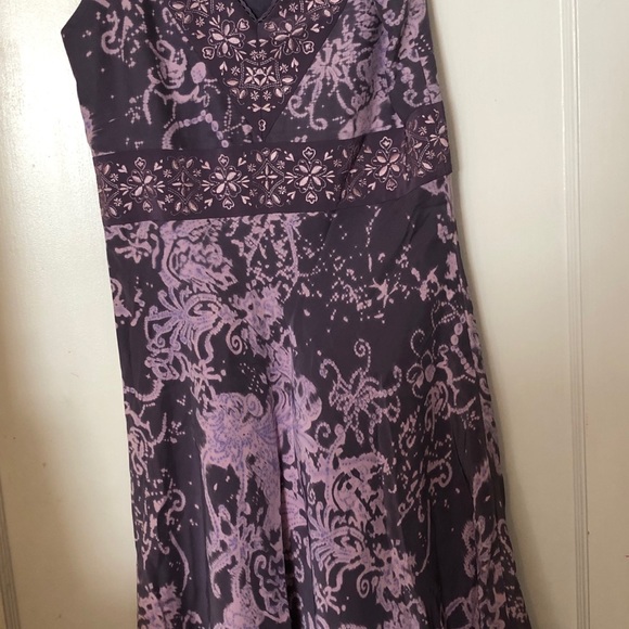 INC purple flowy dress size 8 - Picture 2 of 3